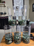 Pounamu filled flower vase